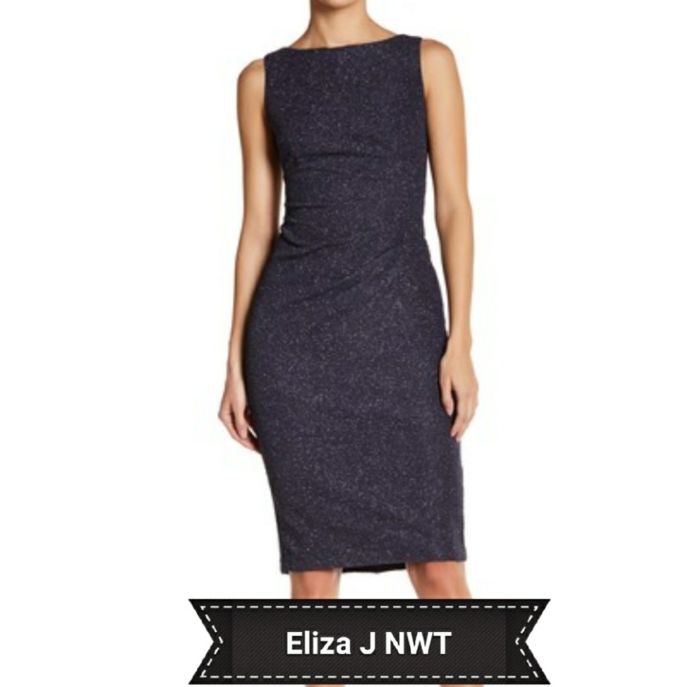 Eliza J Sparkle Sleeveless Sheath Party Dress